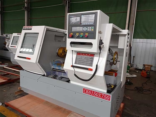 CK6150-750mm CNC lathe machine 220V Flat bed lathe machine