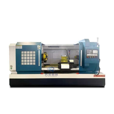 Qk1322 Podwójny czuk poziomy płaskie łóżko automatyczne CNC rurowe przędzenie maszynę obracającą do metalu